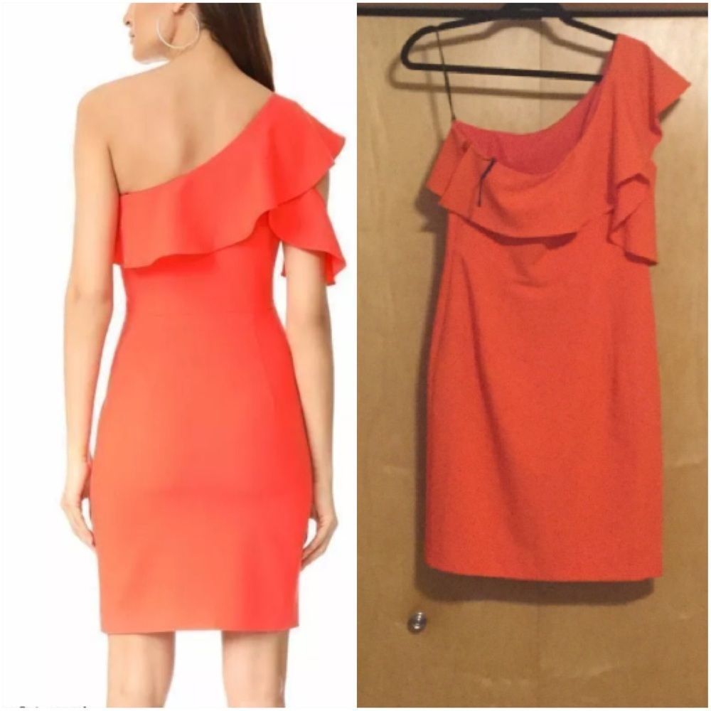 Black Halo Canyon Cold One Shoulder Kimora Sheath - Picture 6 of 13